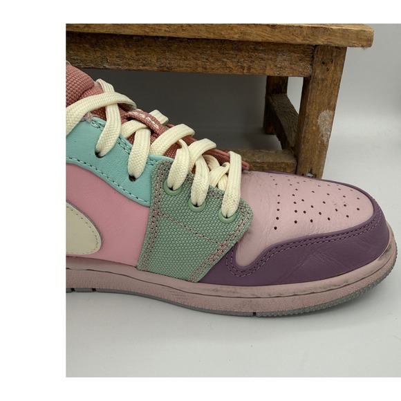 Jordan 1 Low SE Easter Arctic Punch Purple Pulse Womens Size 9 DJ5196-615 - Picture 8 of 11